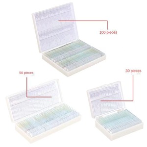 Portaobjetos de microscopio para portaobjetos de muestras de vidrio microscópico de laboratorio