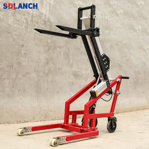 Carrello elevatore idraulico elettrico con braccio curvo carico e scarico piccolo veicolo flessibile di sollevamento e movimentazione - Product Image 1
