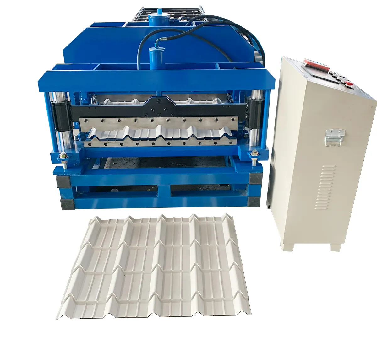 Cheap price Metal Roofing Sheets Equipment Automatic Roof Panel Glazed Rool Forming Machine from China