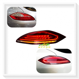 For Porsche Paramera 970 970.1 2010-2013 Upgrade 970.2 Full <strong>LED</strong> Tail Lights <strong>LED</strong> Streamlight Steering <strong>Red</strong> Smoke Color Plug &amp; Play - Product Image 1