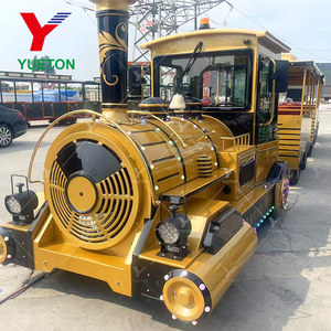 27 hành khách dành cho người lớn công viên giải trí cưỡi ngoài trời tham quan tàu điện diesel dotto trackless du lịch để bán - Product Image 5
