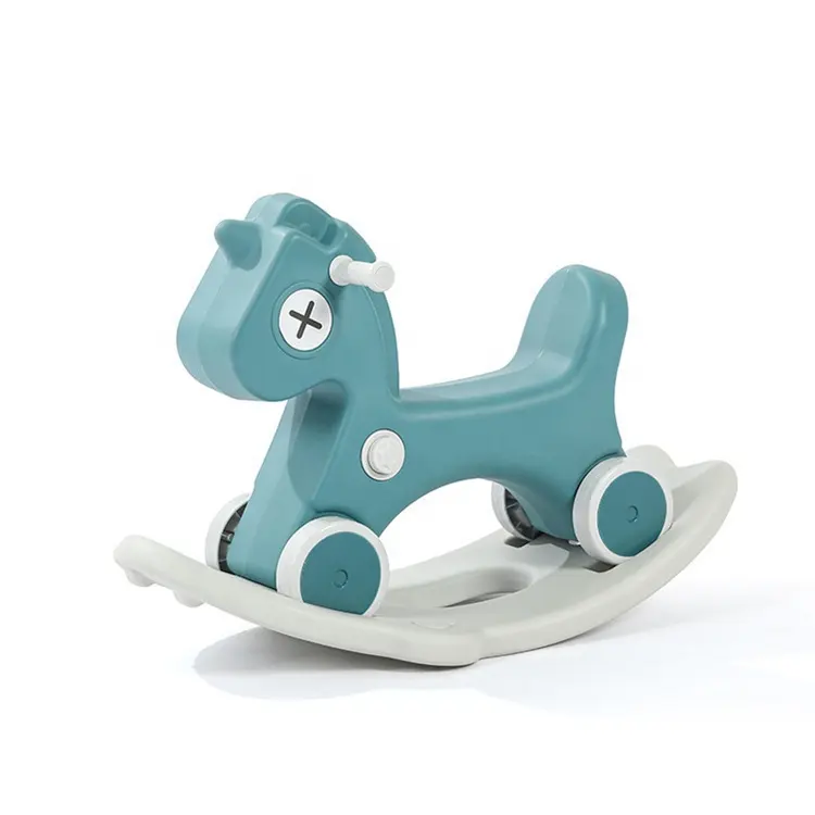 Mainan Penunggang Kuda Goyang Plastik Baru untuk Anak-anak