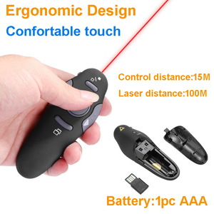 Slide PowerPoint PPT Clicker Computer Remote Cilcker puntatore Laser presentazione puntatore Laser rosso usb - Product Image 4