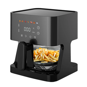 4.5-Quart <strong>Digital</strong> Air Fryer with Glass Basket, Adjustable <strong>Temperature</strong>, LED Touch Panel Control, One-Touch Oil Free Cook Presets - Product Image 4