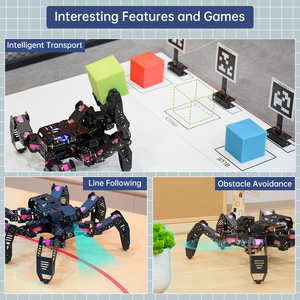 Hiwonder SpiderPi AI Vision Himbeer Pi Hexapod Roboter Intelligente Servo Python Programmierung App Control Education Roboter Kits