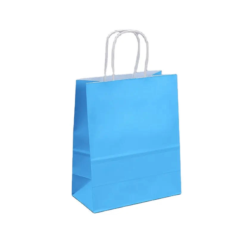 Personalizzi la borsa della spesa ecologica stampata, sacchetti regalo del profumo della carta Kraft del pane per l'imballaggio in azione/