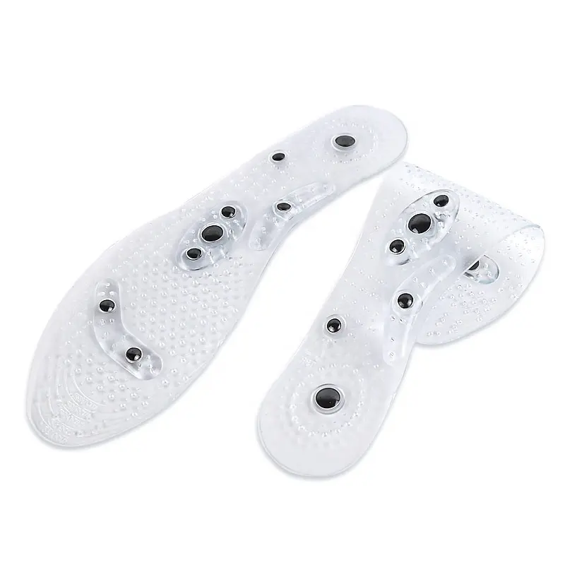 Free Cutting Therapeutic Breathable Foot Massage Magnetic Therapy Insole Gel Magnetic Insole for Shoes In Stock