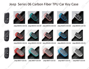 Ücretsiz örnek araba anahtarı durum koruma karbon Fiber TPU aksesuarları için WK2 KL BU MP Dodge Chrysler 200 300C anahtarlık anahtarlık - Product Image 2