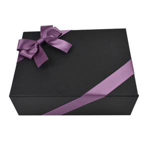 Factory Wholesale <strong>Custom</strong> Premium <strong>Elastic</strong> Gift Wrapping Satin Ribbon <strong>Bow</strong> for Gift Box - Product Image 1
