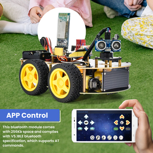 Лидер продаж, V2.0 4wd робот-автомобиль со стержнем, набор роботов для Arduino, Обучающий набор, обучающие игрушки