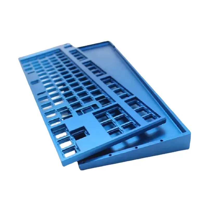 Günstige kunden spezifische CNC-Bearbeitung Tastatur gehäuse Messing PC Polycarbonat Aluminium Mechanische CNC-Tastatur