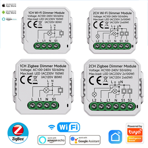 YiHiOO 2チャンネルOem Odm定义ブレーカAC100V-240V ZigbeeスイッチスマートスイッチAPPControl TuyaスマートZigbeeスイッチモジュール - Product Image 6