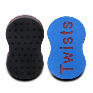 Tóc Bàn Chải Miếng Bọt Biển Twist Sóng Cắt Tóc Công Cụ Cho dreads Afro Locs Twist Curl Cuộn Dây Màu Đen - Product Image 5