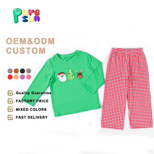 חג המולד תינוק תינוק בגדים סטים סטים בחורף gingham אדום פעוט בגדים לילדים בגדים - Product Image 1