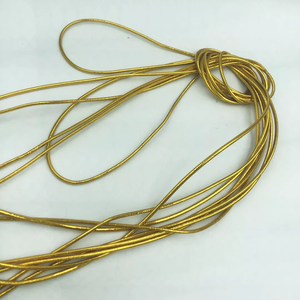 Bán Buôn 1.2 Mm Đàn Hồi Bện Dây Giáng Sinh Trang Trí Vàng Và Bạc Tag Cho Quần Áo Treo Cao Su Tráng Kỹ Thuật - Product Image 2