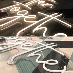 Custom impressionante ricordi di nozze cerimonia al neon meglio insieme luce al neon decorazione di nozze led insegna al neon per decorazioni per feste