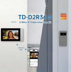Cámara de puerta delantera de seguridad para el hogar Trudian, 7 ", Wifi inteligente, 2 cables, timbre de vídeo, videoportero, sistema de intercomunicación con cámara de vídeo - Product Image 6