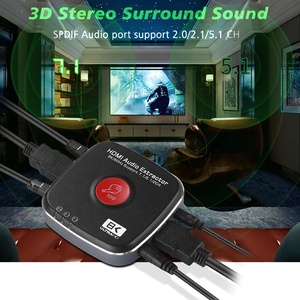 Xput 4K 120Hz 8K 60hz HDMI 2.1音频提取器HDMI至HDMI 7.1 Toslink音频提取器7.1/5.1/2ch转换器适配器 - Product Image 5