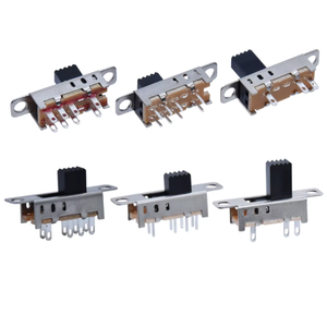 USBRR SS23E04 DIP Slide Switches 3 <strong>Ways</strong> 2P3T 1P3T EG 3 Pin 8 Pin DP3T SP3T Vertical Toggle Switch with Mounting Hole - Product Image 6