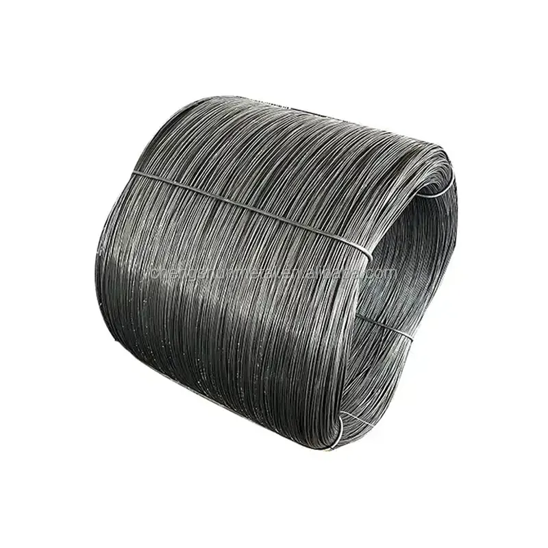 Cuerda de alambre de acero resistente a la trituración sin galvanizar, cable de elevación de hebra compactada, cable de acero galvanizado