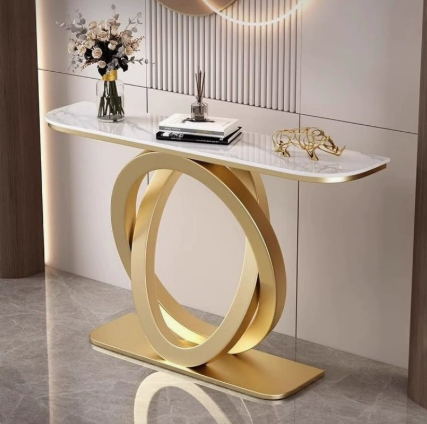 Gold frame-snow mountain white