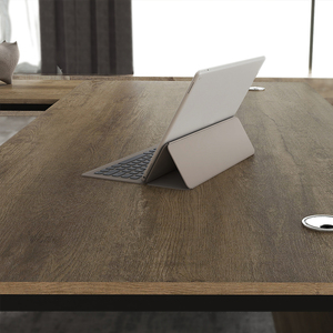 Kommerzielle Möbel Moderner L-förmiger Eck-<span class=keywords><strong>Computer</strong></span> tisch <span class=keywords><strong>Study</strong></span> Workstation Holz-Büro tisch