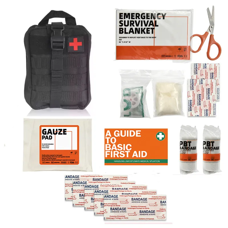 Kits de premiers secours de survie en plein air avec couverture d'urgence, nouvel arrivage