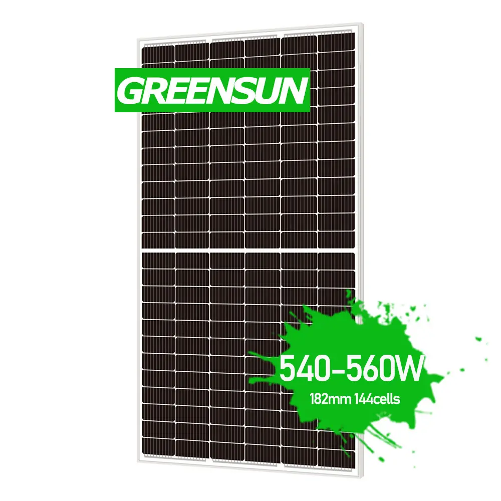 I pannelli solari industriali costano 144 celle pannello solare fotovoltaico 540W 550W 560W produttori in cina