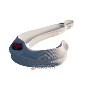 Service Bench Multi Solid Wood Spark Solid Wood Public Arc Bench Seat Garden Office Sit Slide Design <strong>Scooter</strong> OEM