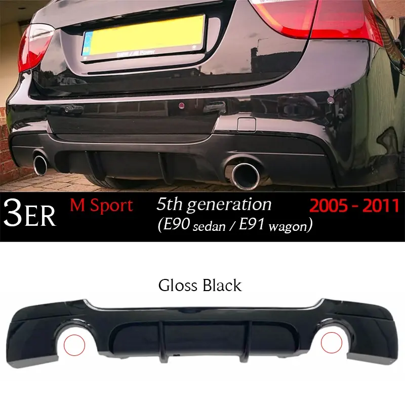 E90 11 noir brillant