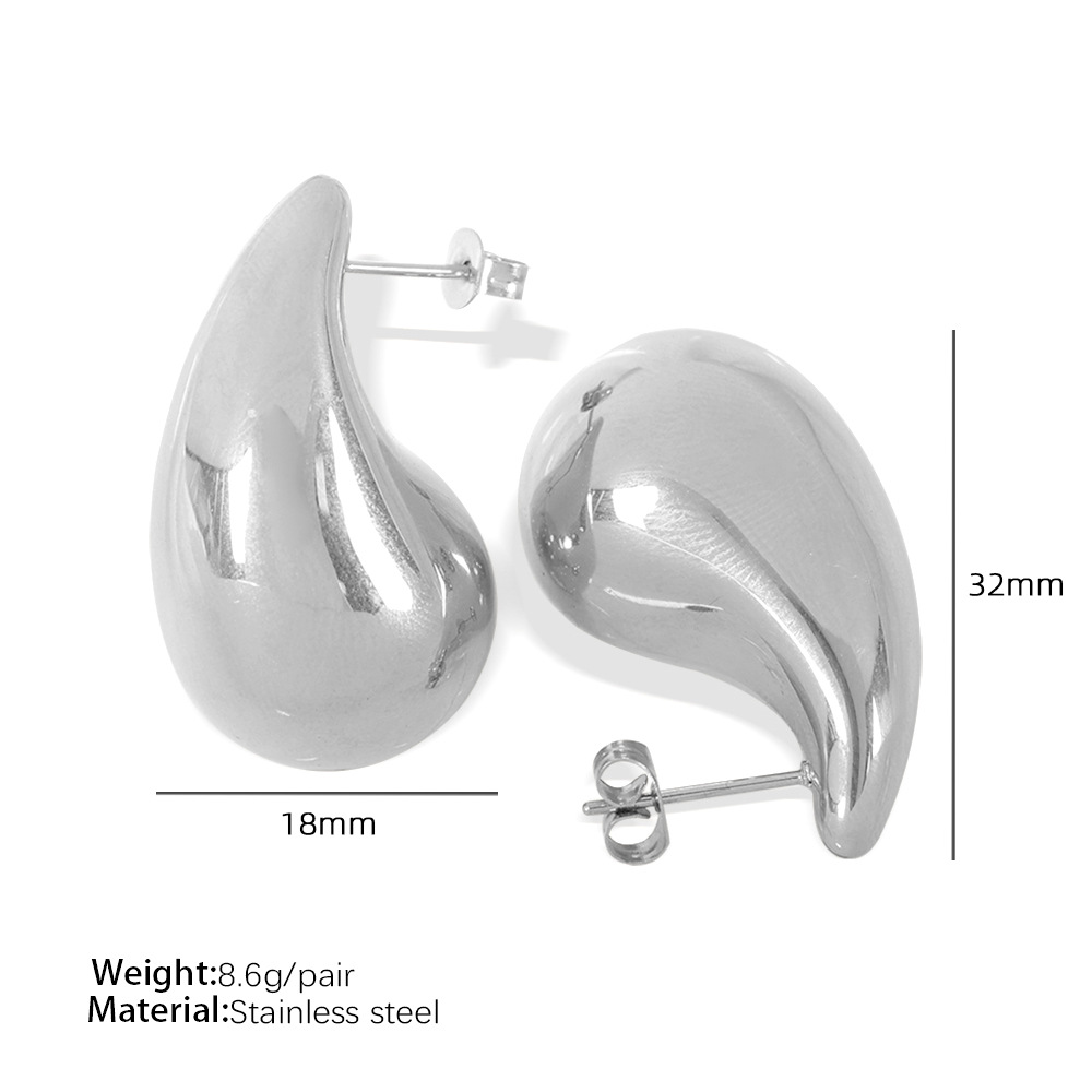 EH232 Grandes boucles d'oreilles en argent