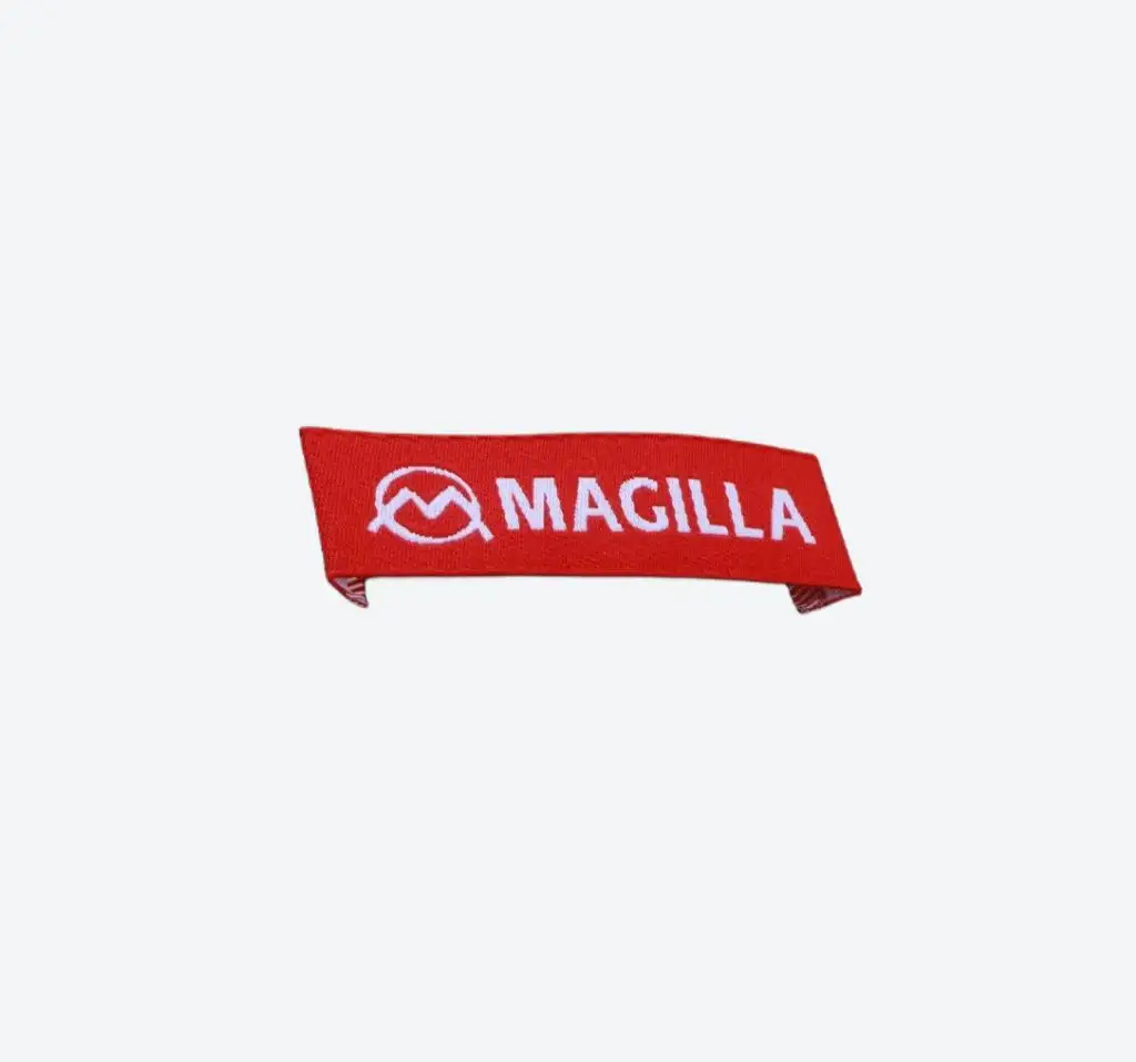 Etichette per vestiti servizio di etichette personalizzate per abbigliamento Logo 100% Logo della macchina per il marchio di abbigliamento