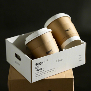 Kahve çevre dostu tek kullanımlık 6oz kağıt bardaklar için özel baskılı sıcak içecekler için kağıt bardak paket kağıt bardak - Product Image 5