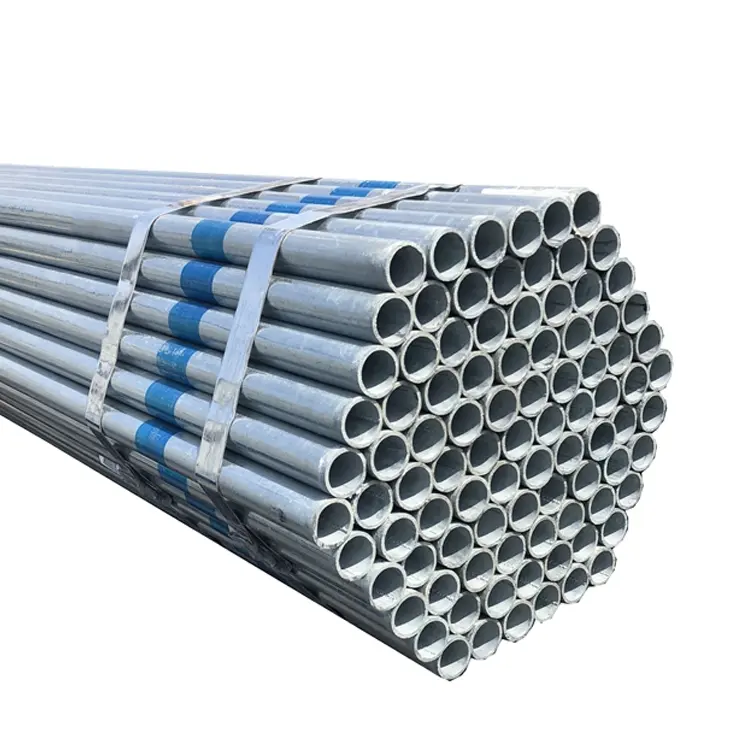 Gi zincato ferro tacco alto acciaio condotto cavi tubi quadrati rotondi tubo 1/2 5 pollici prezzo bordo rugosità specifica