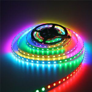แถบไฟ LED 5050 WS2812B สีในฝันพิกเซลติดได้ RGB IC 60LEDs/M แถบไฟ LED บาร์ทีวี - Product Image 1