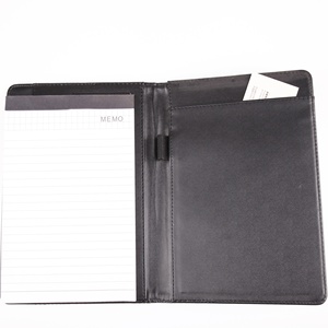 Stationary Custom Logo Pu Leather A4 A5 B5 Portfolio File <strong>Folder</strong> Case Organizer Muliti-function <strong>Notebook</strong> <strong>With</strong> Pen Holder - Product Image 3