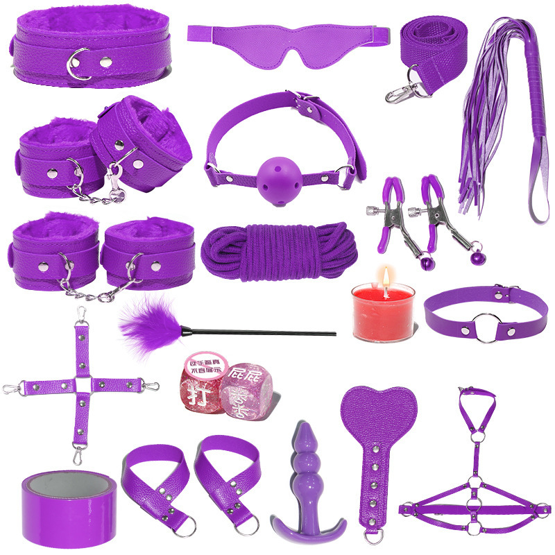 18pcs Purple Bondage Kit