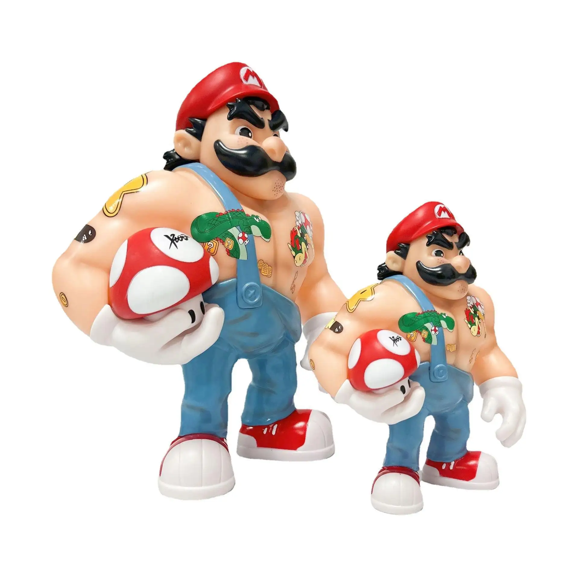 Super tamaño Mario Bros vinilo juguete, diferente dibujos animados videojuego vinilo figura juguete, coleccionable PC juego vinilo figura para venta al por mayor