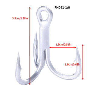 ตะขอระดับสูงแข็งแรง4เท่าเหยื่อตกปลาสามแฉกขนาดต่างๆติดต่อฉันได้เลย - Product Image 5