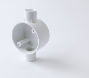 Vietnam-Made PVC <strong>Two</strong>-Way Electrical Junction Box <strong>Flexible</strong> Rigid <strong>Conduit</strong> Type