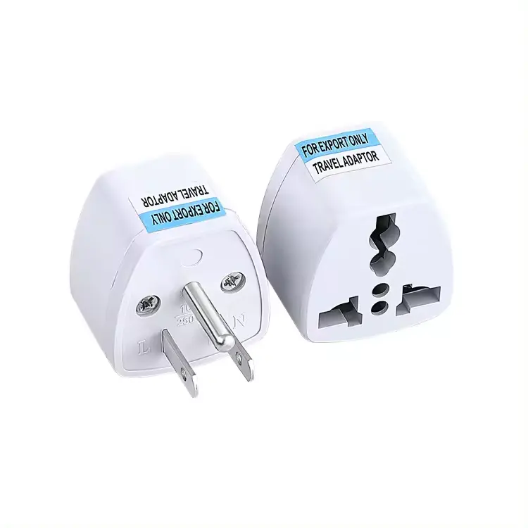 Amerikanischer Standard 10A 250V Reisetrafikantenner Doppel-Adapter Stecker Drei-Pin Universal tragbarer Stecker Reisetrafik-Strom-Smart-Steck