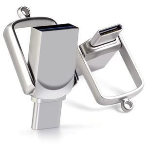 デュアルポートUSB 3.0フラッシュドライブタイプC U-Disk 16G 32G 64G 128G容量の金属U-Diskデータ転送用USB OTG互換 - Product Image 1