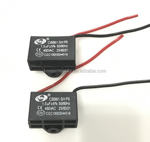 工厂CBB61风扇启动电容器450VAC 0.47 0.68 1.2 1.5 1.8 2 2.2 2.5 3 4 5 14 15UF电解电机启动电容器 - Product Image 6