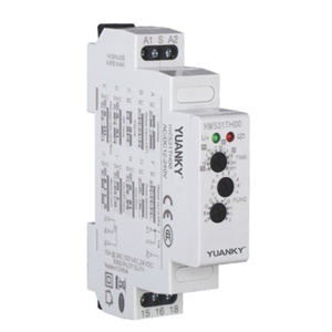 YUANKY multi function time relay ciclo di ripetizione avviamento ON Off SPDT DPDT 12-240VAC/DC 100mA interruttore timer regolabile in tempo - Product Image 1
