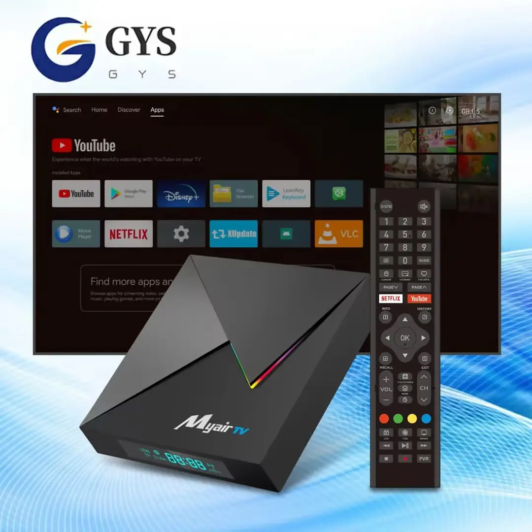 GYS Myair tv Android 11 MXQ PRO 4GB 32GB Dual Wifi Nice Box Interface ATV reprodutor de mídia