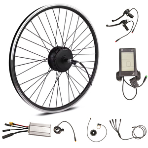 24v/36v/48v elektrikli bisiklet kiti ile 250w-350W dişli göbek motoru & 15A KT akıllı kontrolör başparmak gaz elektrikli bisiklet dönüşüm kiti - Product Image 1