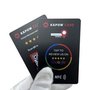 カスタムロゴQRコード213/215/216 13.56mhz NFC PVCカードプラスチック名刺用Googleレビューカード - Product Image 4