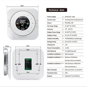 Beca BHP-6000 Heat Pump Thermostat <strong>Digital</strong> Wifi <strong>Temperature</strong> <strong>Controller</strong> Thermostat with Room Sensor - Product Image 6