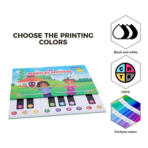 Custom Baby Children Board <strong>Book</strong> Printing Service on Demand Kid <strong>Book</strong> Musical Button Sound <strong>Book</strong> With Music Piano Keyboard - Product Image 5
