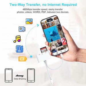 适用于iPhone iPad MacBook三星Android相机的5合1 USB 3.0 C型SD TF读卡器适配器其他设备 - Product Image 5